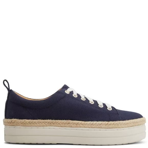 Jack Rogers Mia Platform Sneakers Midnight Navy 8.5 - Picture 2 of 8